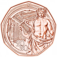 5 Евро Австрия 150 лет Венской Филармонии (2020 года)
